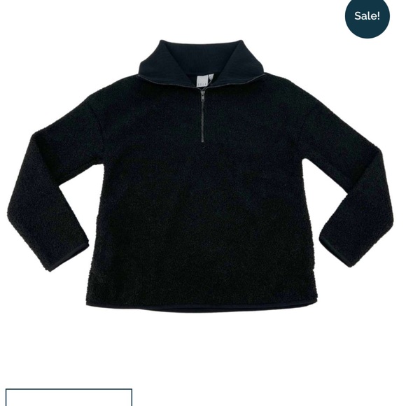 Elle Women’s Black 1/4 Zip Fleece Pullover Sweater - Picture 10 of 12